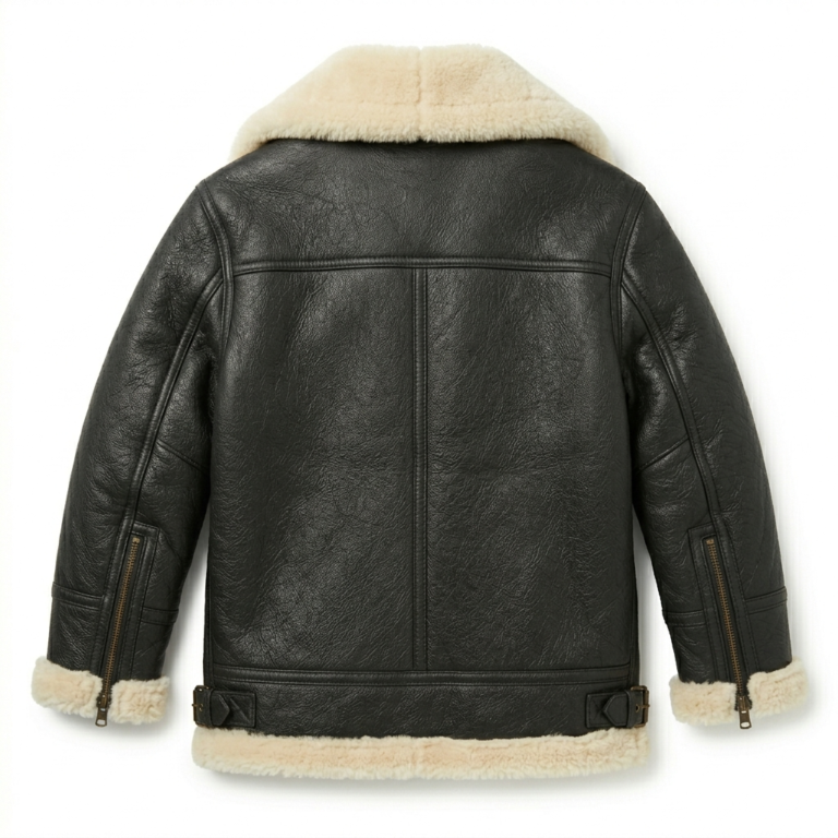 Premium Kids’ Shearling Fashion Leather Jacket | Blackstone Jackets