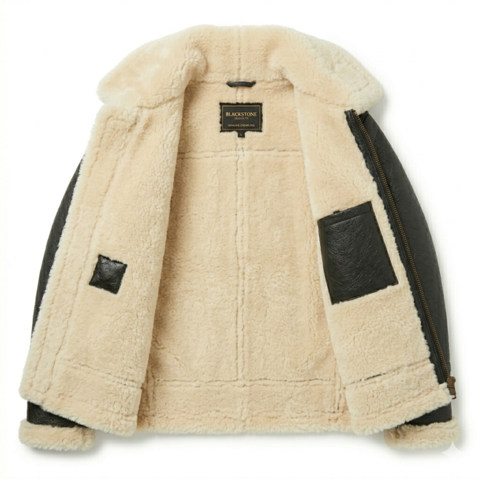 Premium Kids’ Shearling Fashion Leather Jacket | Blackstone Jackets