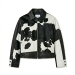 Premium Western Brown Cowhide Pony Hair Leather Jacket Blackstone Jackets back