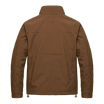 Bespoke Men's Brown Synthetic Windbreakers Blackstone Jackets Back View