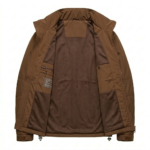 Bespoke Men's Brown Synthetic Windbreakers Blackstone Jackets Inner View
