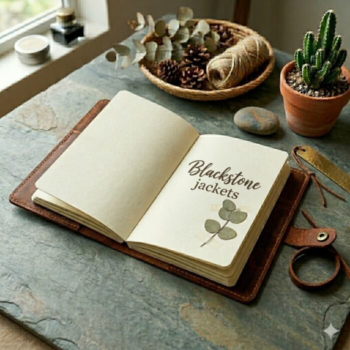 Premium Brown Genuine Leather Journal Cover | Blackstone Jackets - Image 3