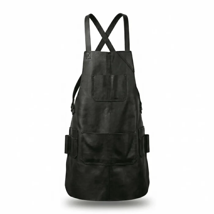 Handcrafted Genuine Leather Blacksmith Apron Men's Workwear | Blackstone Jackets - Image 2