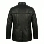 Classic Men's Black Leather Double Breasted Leather Coat Sale Blackstone Jackets