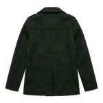 Classic Men's Black Wool Blend Top Coat Sale front Blackstone Jackets