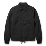 Crafted Men's Black Synthetic Coach Jacket Blackstone Jackets