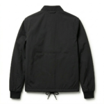 Crafted Men's Black Synthetic Coach Jacket Blackstone Jackets Back View
