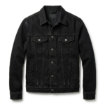 Designer Men's Black Denim Trucker Jacket Blackstone Jackets