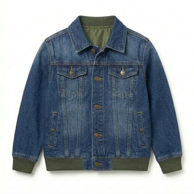 Exclusive Boys Kids Blue Denim Jacket Blackstone Jackets
