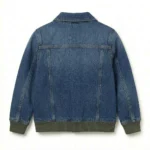Exclusive Boys Kids Blue Denim Jacket Blackstone Jackets Back View