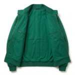 Exclusive Men's Green Cotton Harrington Jacket Blackstone Jackets Inner View