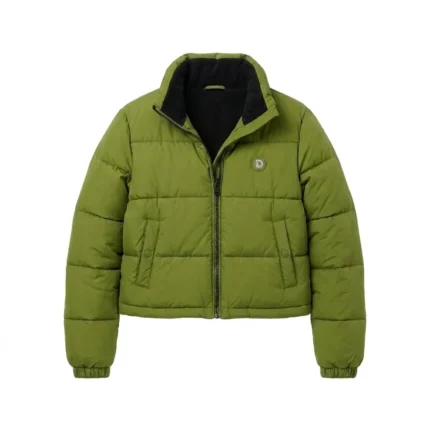 Iconic Girls Kids Olive Green Puffer Jacket Blackstone Jackets