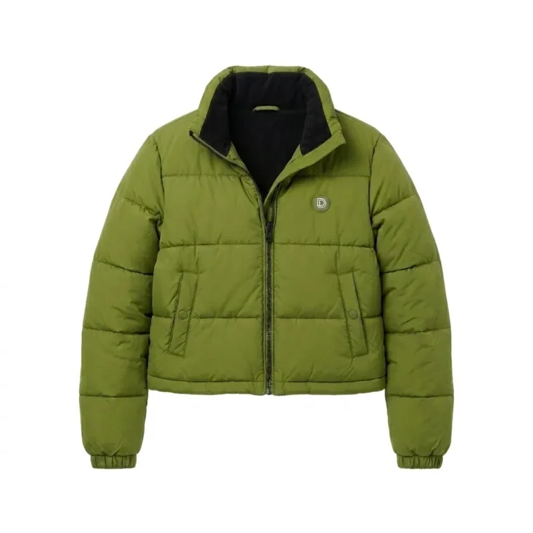 Iconic Girls Kids Olive Green Puffer Jacket Blackstone Jackets