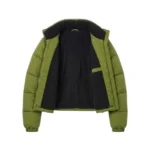 Iconic Girls Kids Olive Green Puffer Jacket Blackstone Jackets Inner View