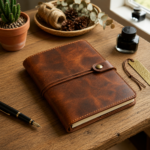 Premium Brown Genuine Leather Journal Cover | Blackstone Jackets