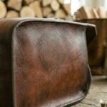 Premium Brown Genuine Leather Firewood Carrier | Blackstone Jackets - Image 3