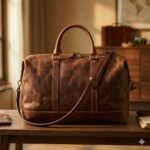 Premium Brown Distressed Genuine Leather Travel Bag | Blackstone Jackets - Image 2
