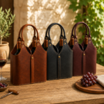Handmade Premium Luxury Leather Wine Carriers | Blackstone Jackets - Image 2