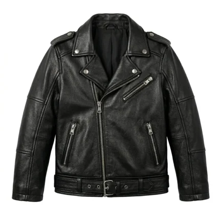 Luxury Boys Kids Black Leather Jacket Blackstone Jackets