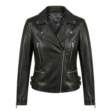 Luxury Women's Black Leather Jacket Blackstone Jackets