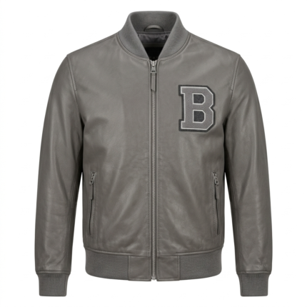 Men's Premium Black Bomber Leather Jacket Blackstone Jackets