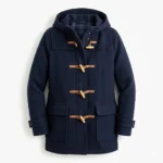 Modern Men's Navy Blue Wool Duffle Coat Sale front Blackstone Jackets