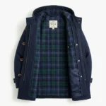 Modern Men's Navy Blue Wool Duffle Coat Sale front Blackstone Jackets