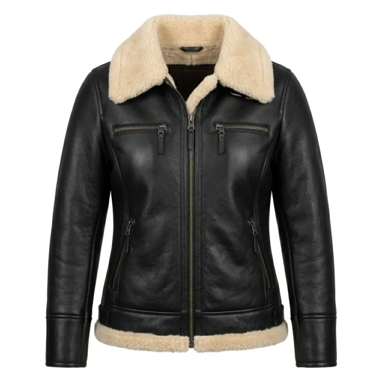 Performance Wear Women's Brown Aviator Leather Jacket Blackstone Jackets