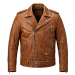 Premium Men's Tan Genuine Leather Double Rider Jacket Blackstone Jackets