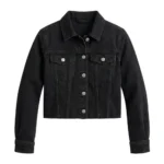 Refined Girls Kids Black Denim Jacket Outerwear Blackstone Jackets