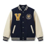 Signature Boys Kids Navy Wool Varsity Jacket Blackstone Jackets