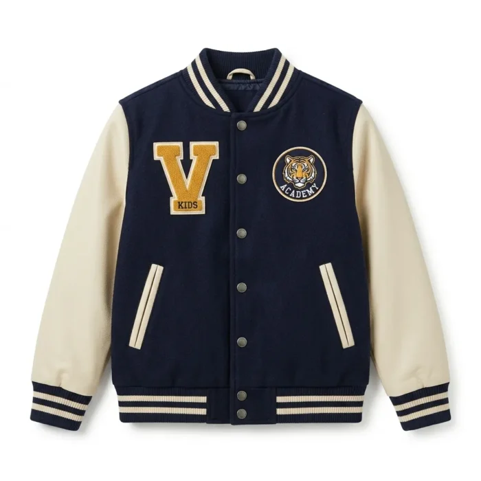 Signature Boys Kids Navy Wool Varsity Jacket Blackstone Jackets Signature Boys Kids Navy Wool Varsity Jacket Blackstone Jackets