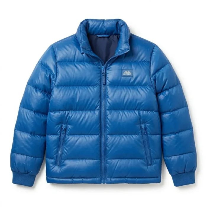 Superior Boys Kids Blue Synthetic Puffer Jacket Blackstone Jackets