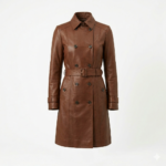 Superior Brown Leather Coats For Women Blackstone Jackets front view