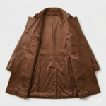 Superior Brown Leather Coats For Women Blackstone Jackets inner view