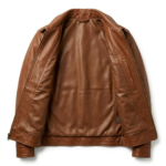 Top-Tier Men's Brown Suede Western Jacket Blackstone Jackets Inner View