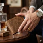Premium Tan Distressed Genuine Leather Card Holder | Blackstone Jackets - Image 2