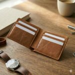 Premium Tan Distressed Genuine Leather Card Holder | Blackstone Jackets