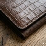 Luxury Brown Crocodile Embossed Wallet | Blackstone Jackets - Image 4