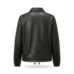 Streetwear Smooth Black Genuine Leather Coach Jacket for Women | Blackstone Jackets - Image 2