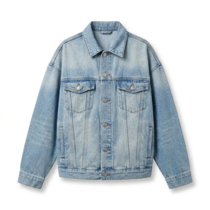Handcrafted Light Blue Denim Jacket Women's Casual Jean | Blackstone Jackets