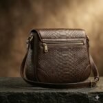 Handcrafted Genuine Leather Exotic Embossed Bag Women's Accessory | Blackstone Jackets - Image 2