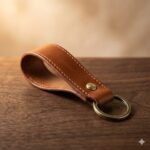 Premium Handmade Genuine Leather Key Fob | Blackstone Jackets