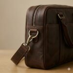 Premium Brown Genuine Leather Laptop Bag | Blackstone Jackets - Image 7