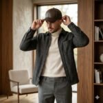 Luxury Handmade Genuine Leather Cap Fashion Accessory | Blackstone Jackets - Image 6
