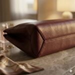 Luxury Burgundy Genuine Leather Clutch Bag Women's Evening Accessory | Blackstone Jackets - Image 6
