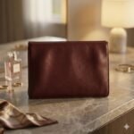 Luxury Burgundy Genuine Leather Clutch Bag Women's Evening Accessory | Blackstone Jackets - Image 4