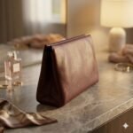 Luxury Burgundy Genuine Leather Clutch Bag Women's Evening Accessory | Blackstone Jackets - Image 3