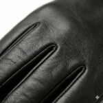 Handcrafted Black Genuine Leather Gloves Winter Accessory | Blackstone Jackets - Image 2