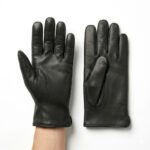 Handcrafted Black Genuine Leather Gloves Winter Accessory | Blackstone Jackets - Image 3